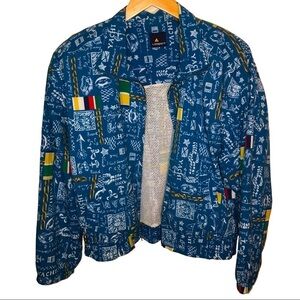 Vintage Liz Claiborne Lizsport 90’s Nautica Zip Up Track Jacket Size Medium